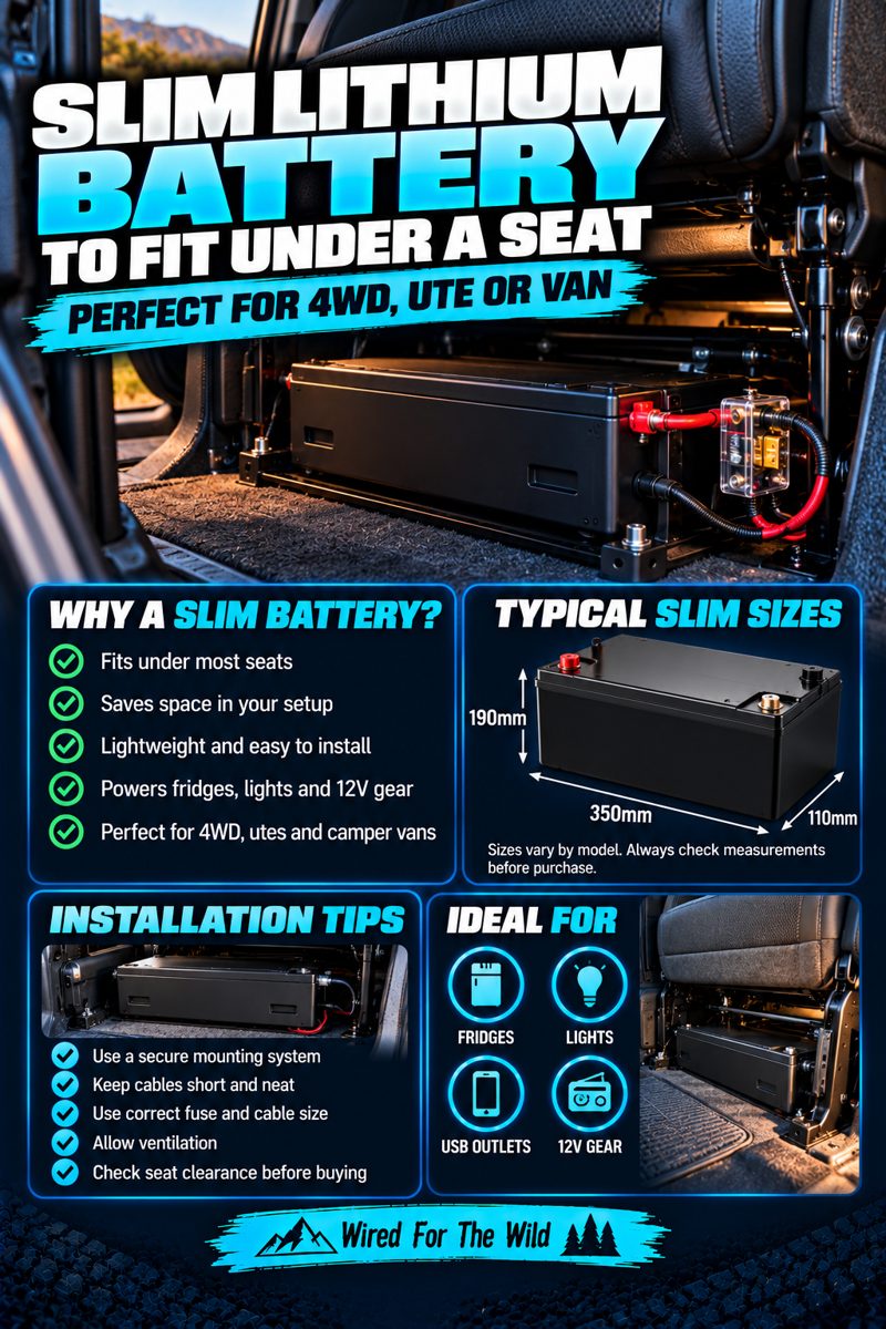 Best Slim Lithium Battery to Fit Under a Seat